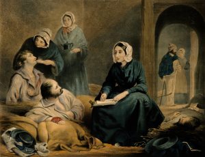 Florence Nightingale. Colored Lithograph by J. A. Vinter. Credit: Wellcome Library, London.